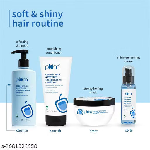 Plum Coconut Milk & Peptides Soft & Shiny Hair Duo