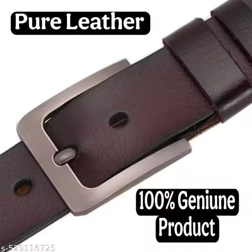 Belt Creations Men's Brown Premium Leather Belt | Classic Formal & Casual Wear