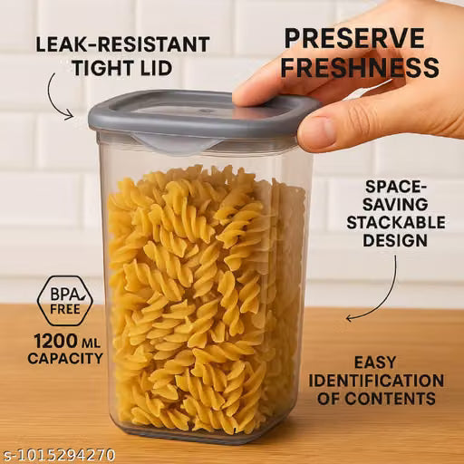 Kitchen Storage Containers Set of 6 – BPA-Free Food Storage Boxes