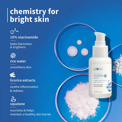 Plum Niacinamide Bright & Clear Skin Combo + 3 𝙁𝙧𝙚𝙚 𝙂𝙞𝙛𝙩𝙨*