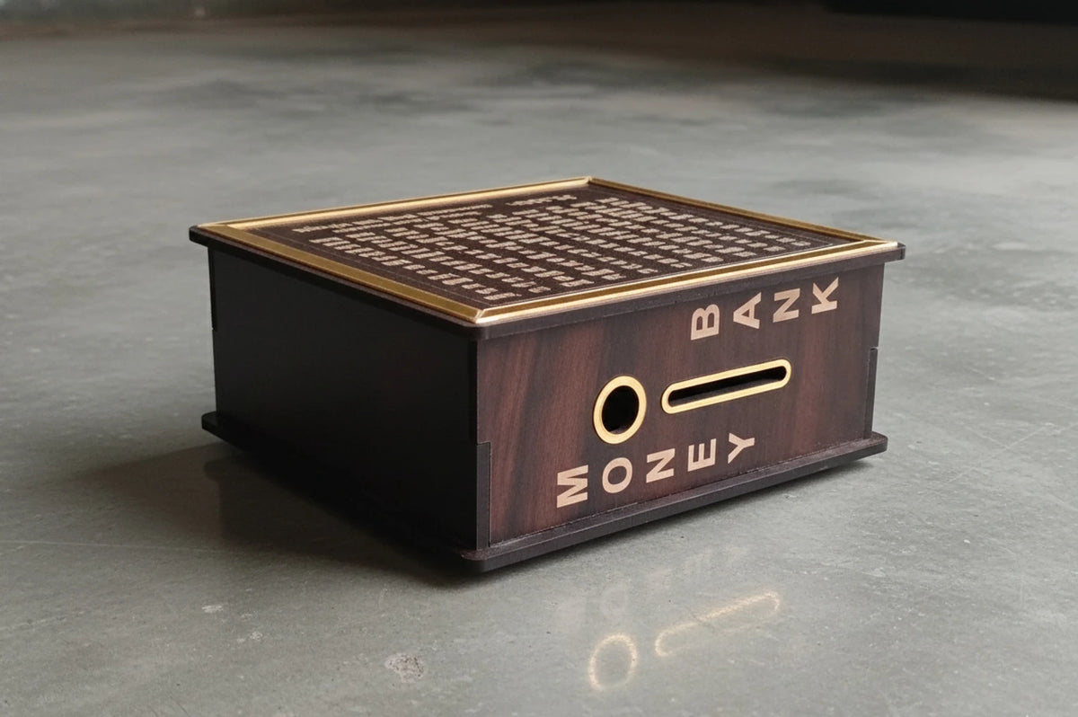 ₹25,000 Money Saving Wooden Bank – Savings Challenge Box