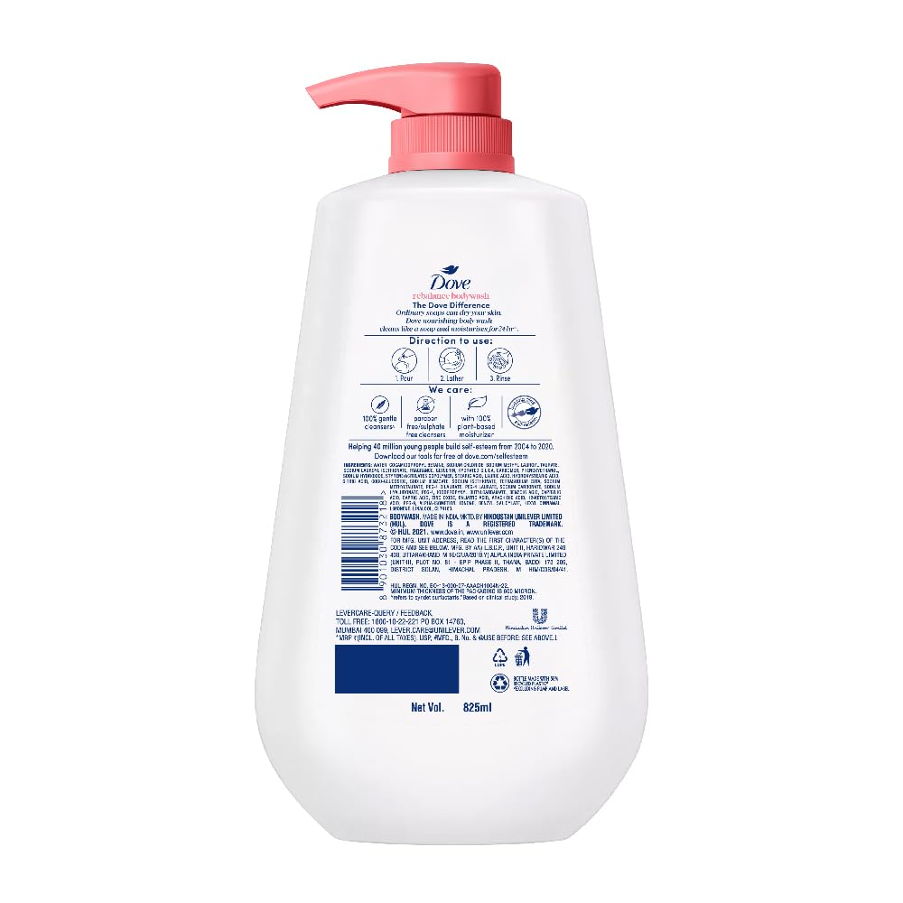 Dove Revitalizing Bodywash with Triple Hydration Serum, 825ml
