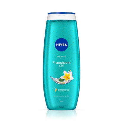 NIVEA Frangipani & Oil 250ml Body Wash| Shower Gel with Care Oil Pearls| Refreshing Scent of Frangipani Flower|Clean, Healthy & Moisturized Skin
