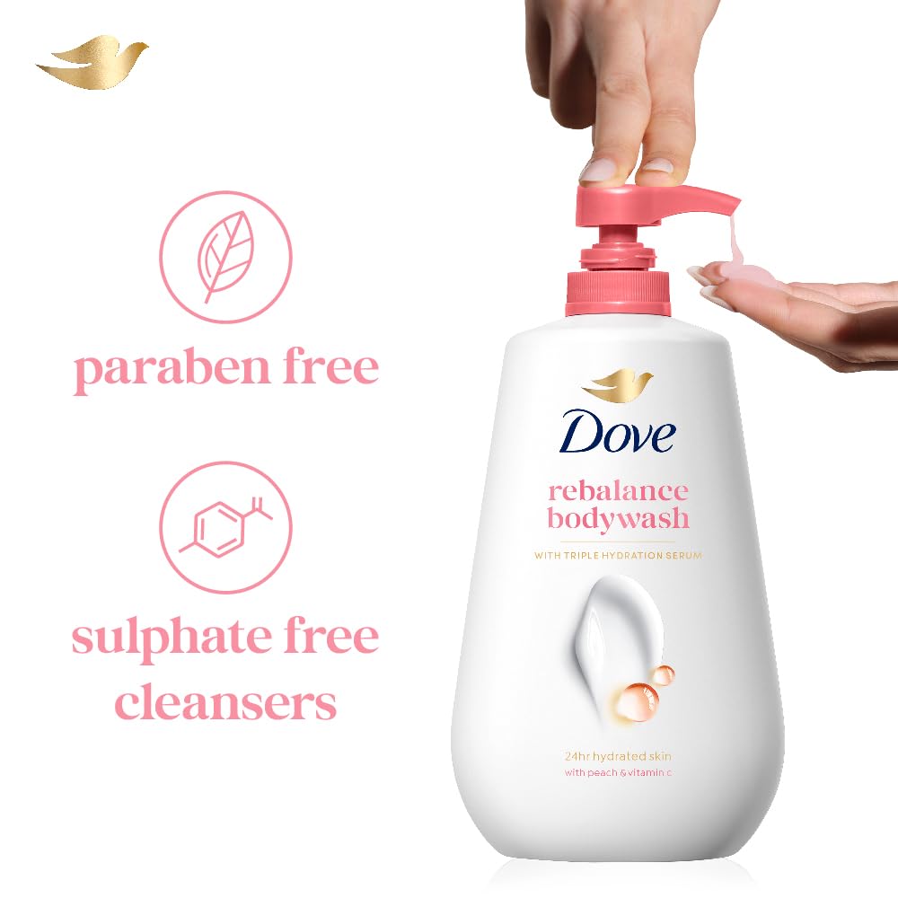 Dove Revitalizing Bodywash with Triple Hydration Serum, 825ml