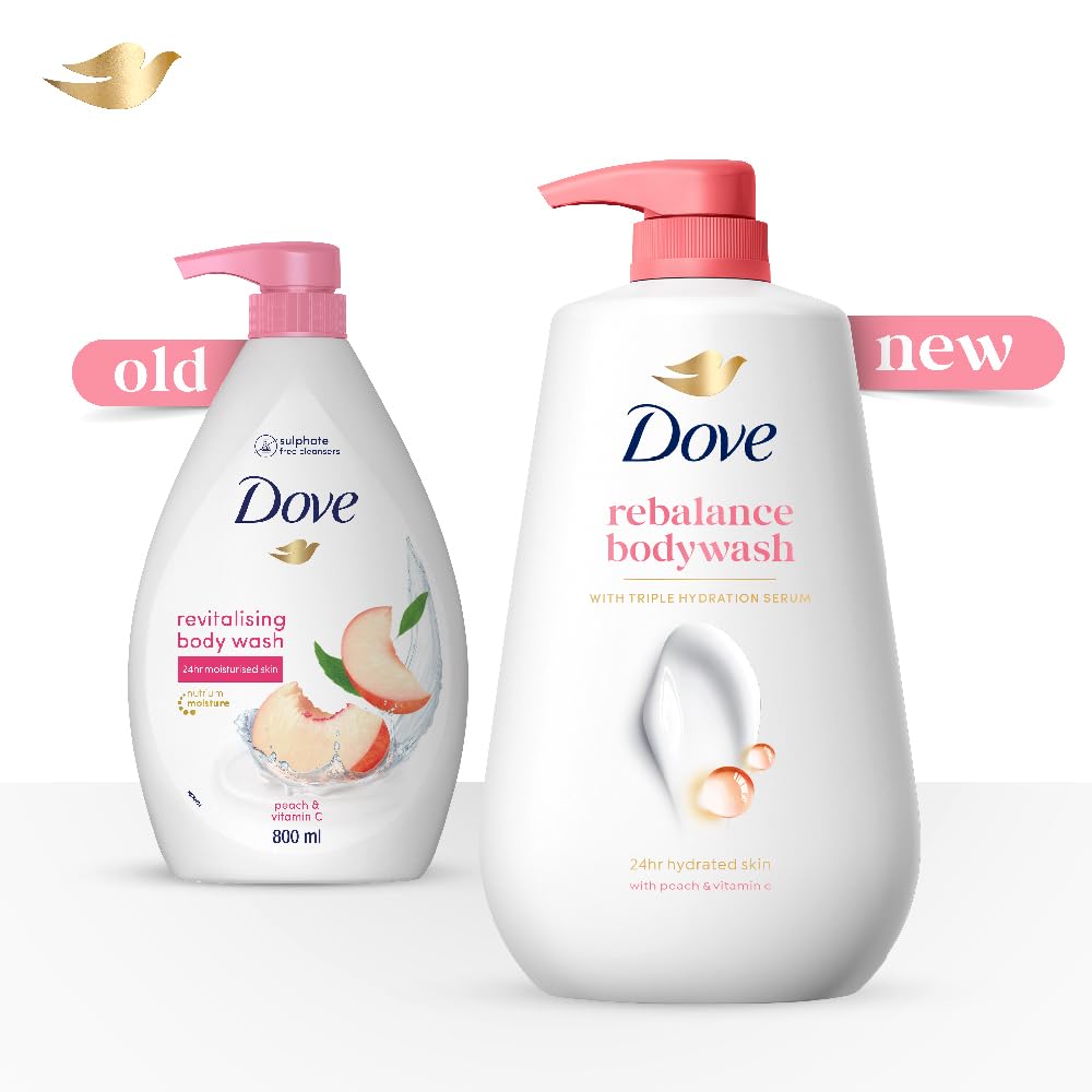 Dove Revitalizing Bodywash with Triple Hydration Serum, 825ml
