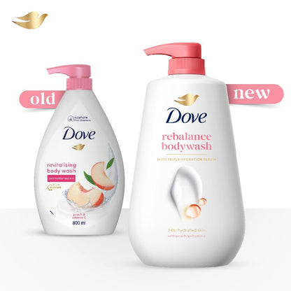 Dove Revitalizing Bodywash with Triple Hydration Serum, 825ml