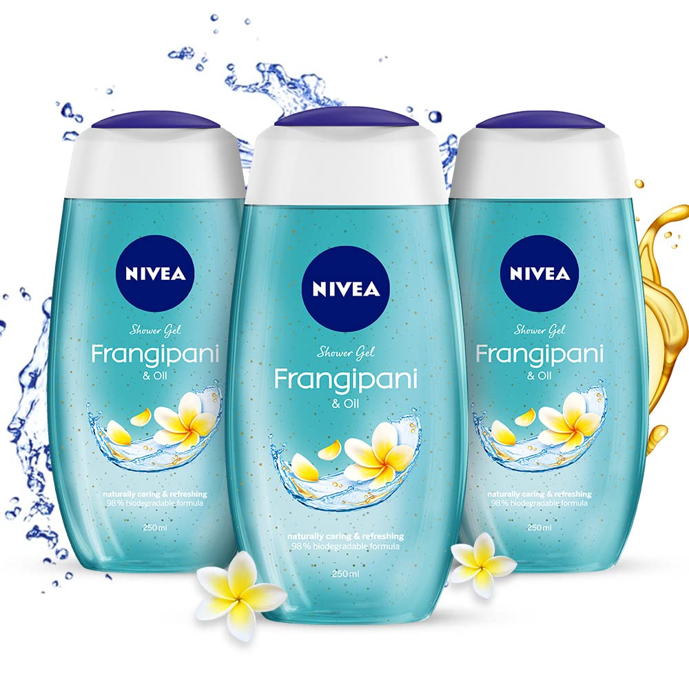 NIVEA Waterlily & Oil 250ml Body Wash| Shower Gel with Care Oil Pearls| Refreshing Scent of Waterlily Flower|Clean, Healthy & Moisturized Skin