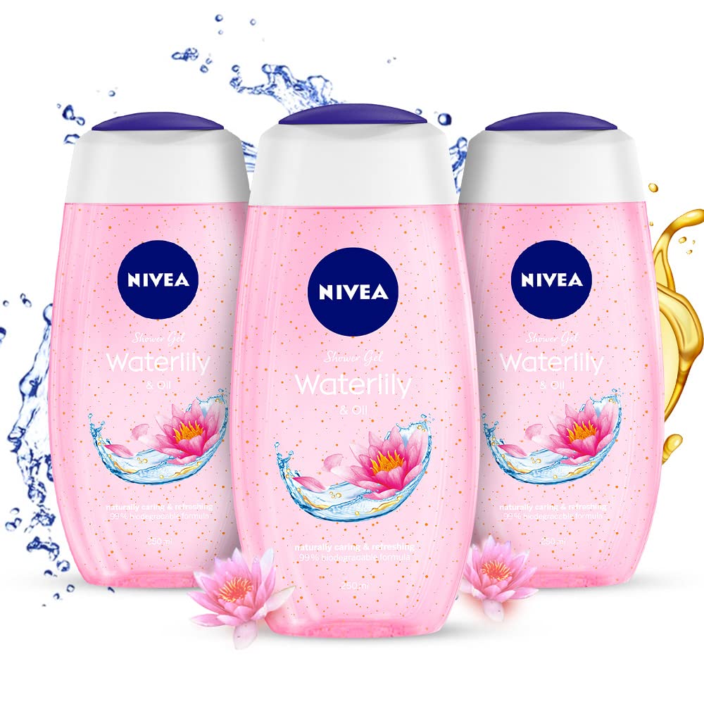 NIVEA Frangipani & Oil 250ml Body Wash| Shower Gel with Care Oil Pearls| Refreshing Scent of Frangipani Flower|Clean, Healthy & Moisturized Skin