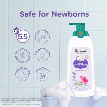 Himalaya Gentle Baby Shampoo with phyto-proteins|No Tears|pH 5.5|600ml