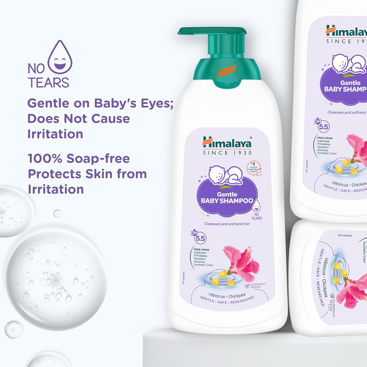 Himalaya Gentle Baby Shampoo with phyto-proteins|No Tears|pH 5.5|600ml