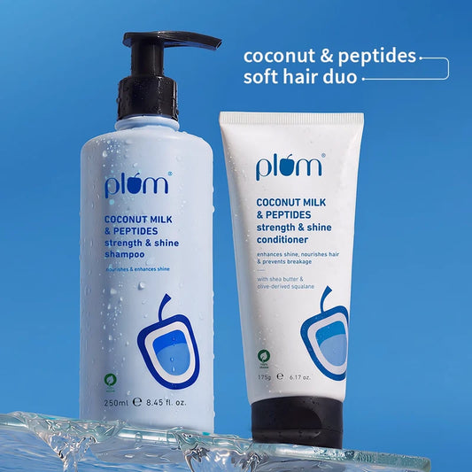 Plum Coconut Milk & Peptides Soft & Shiny Hair Duo