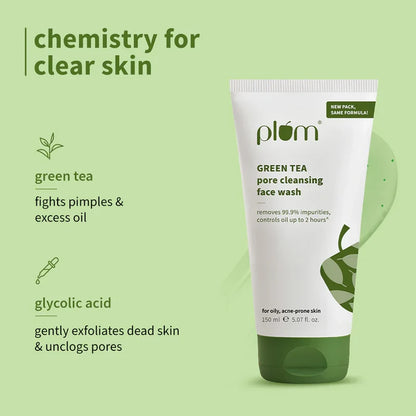Plum Green Tea Goodbye Acne Combo + 3 𝙁𝙧𝙚𝙚 𝙂𝙞𝙛𝙩𝙨*