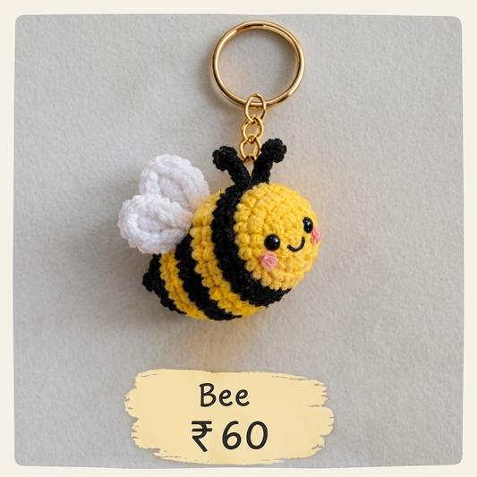 Handmade Bee Keychain