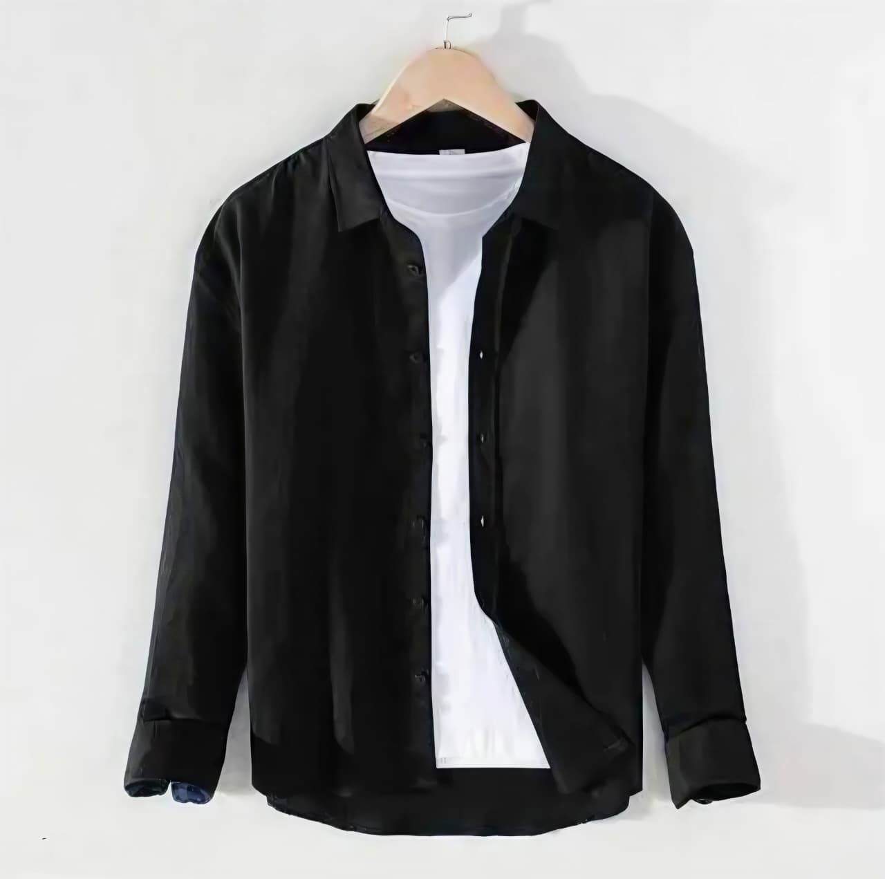 Men's Cotton Blend Casual Shirt | Regular Fit Full Sleeve Utility Shirt