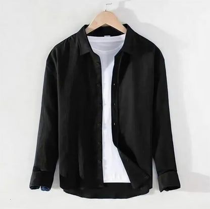 Men's Cotton Blend Casual Shirt | Regular Fit Full Sleeve Utility Shirt