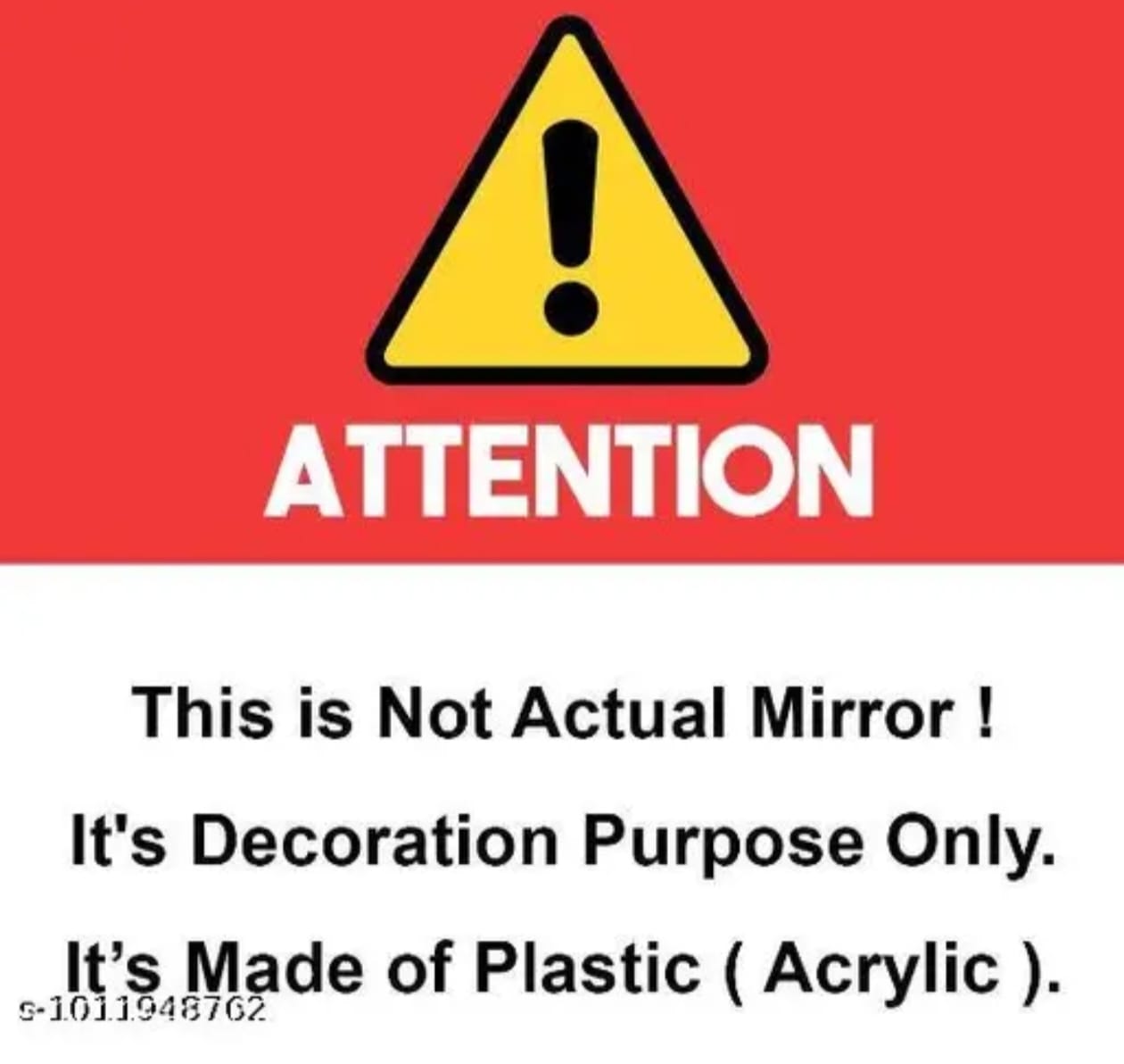 10-Piece Frameless Acrylic Full Length Mirror Tiles | Decorative Wall Mirror Set (15 × 15 cm)