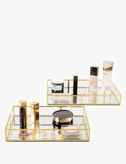 Makeup, Jewelry & Perfume Organizer (10 × 7 × 1.5 Inches)