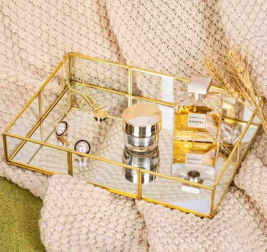 Makeup, Jewelry & Perfume Organizer (10 × 7 × 1.5 Inches)