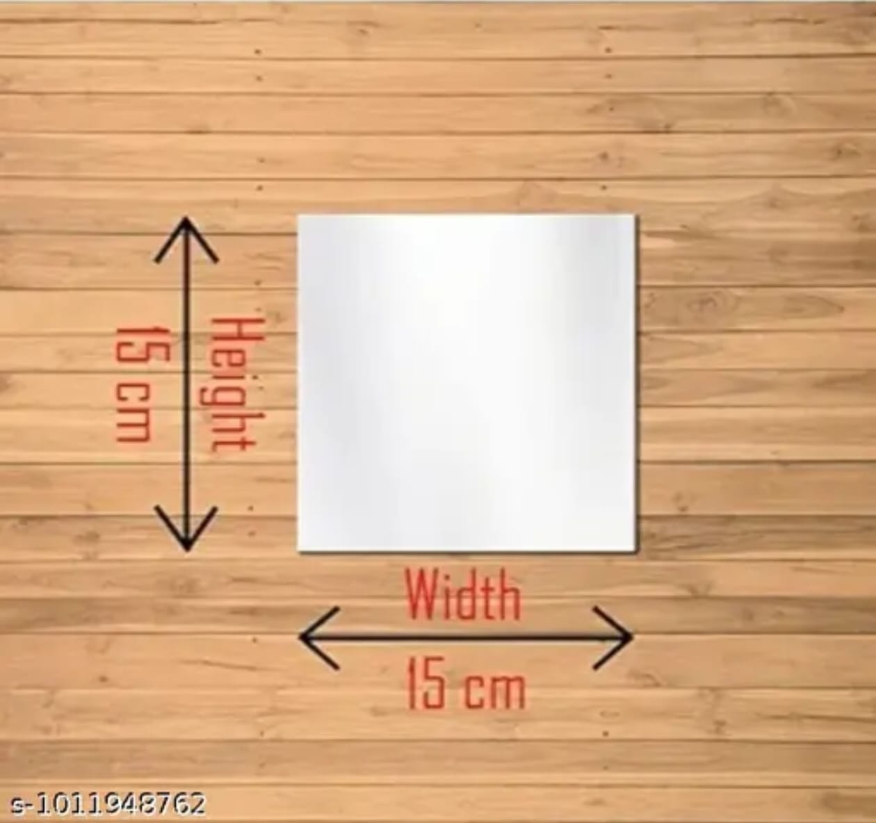 10-Piece Frameless Acrylic Full Length Mirror Tiles | Decorative Wall Mirror Set (15 × 15 cm)
