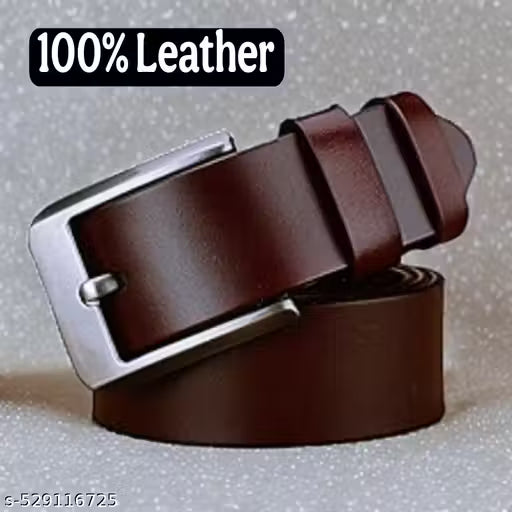 Belt Creations Men's Brown Premium Leather Belt | Classic Formal & Casual Wear