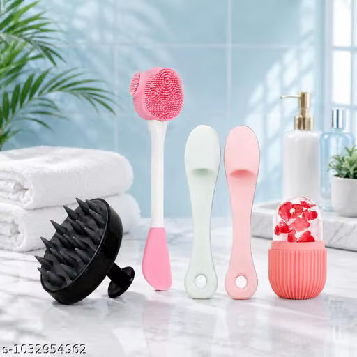 Premium Silicone Skincare & Hair Care Combo Kit