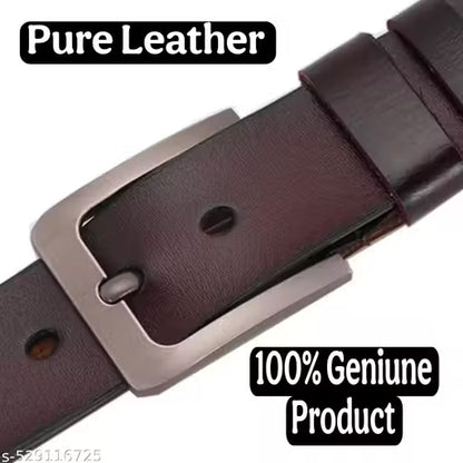 Belt Creations Men's Brown Premium Leather Belt | Classic Formal & Casual Wear