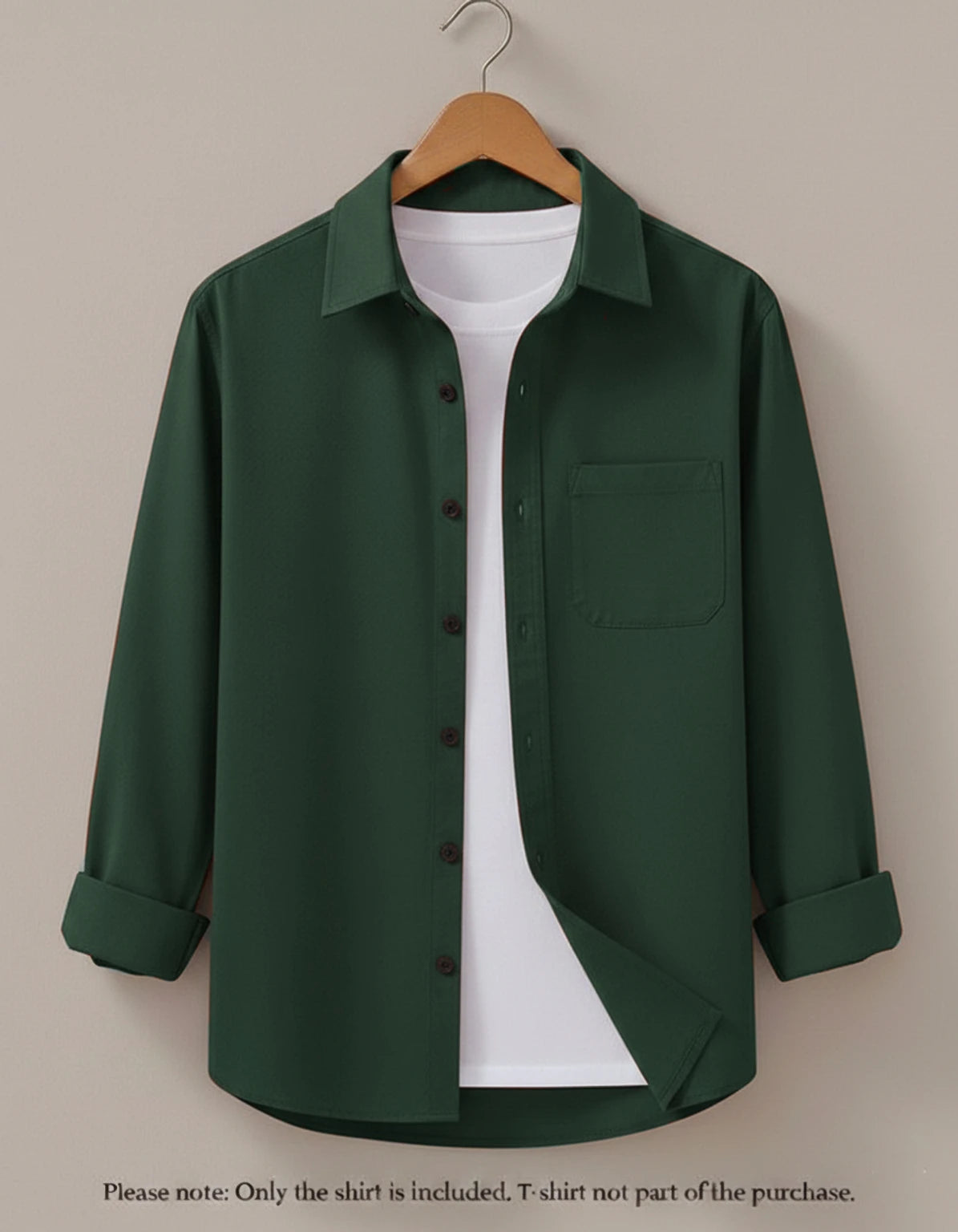 Men's Cotton Blend Casual Shirt | Regular Fit Full Sleeve Utility Shirt