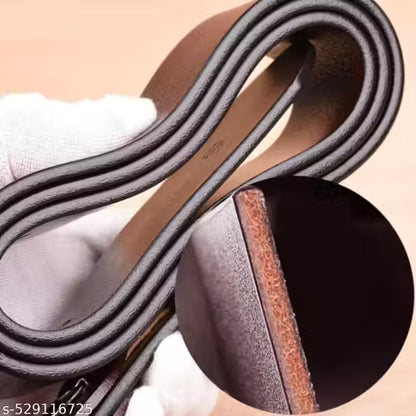 Belt Creations Men's Brown Premium Leather Belt | Classic Formal & Casual Wear