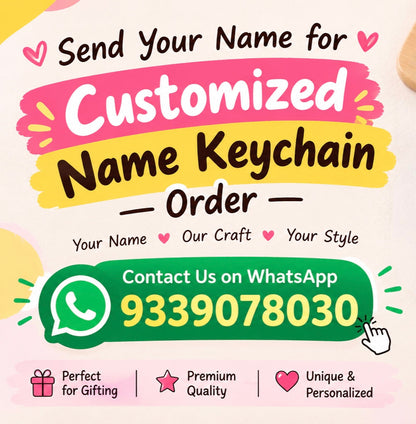 Handcraft Name Keychain customize