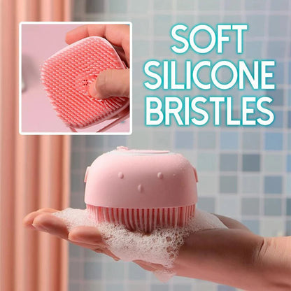 Soft Silicone Bath Brush & Body Scrubber Dispenser