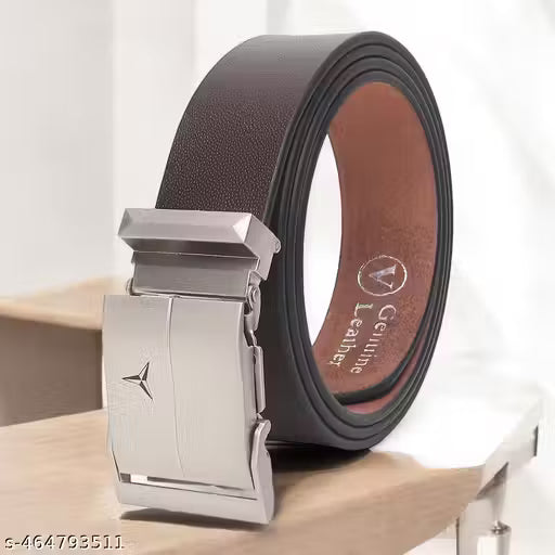 Men's Genuine Premium Leather Belt | Textured Formal, Casual &amp; Party Wear Belt
